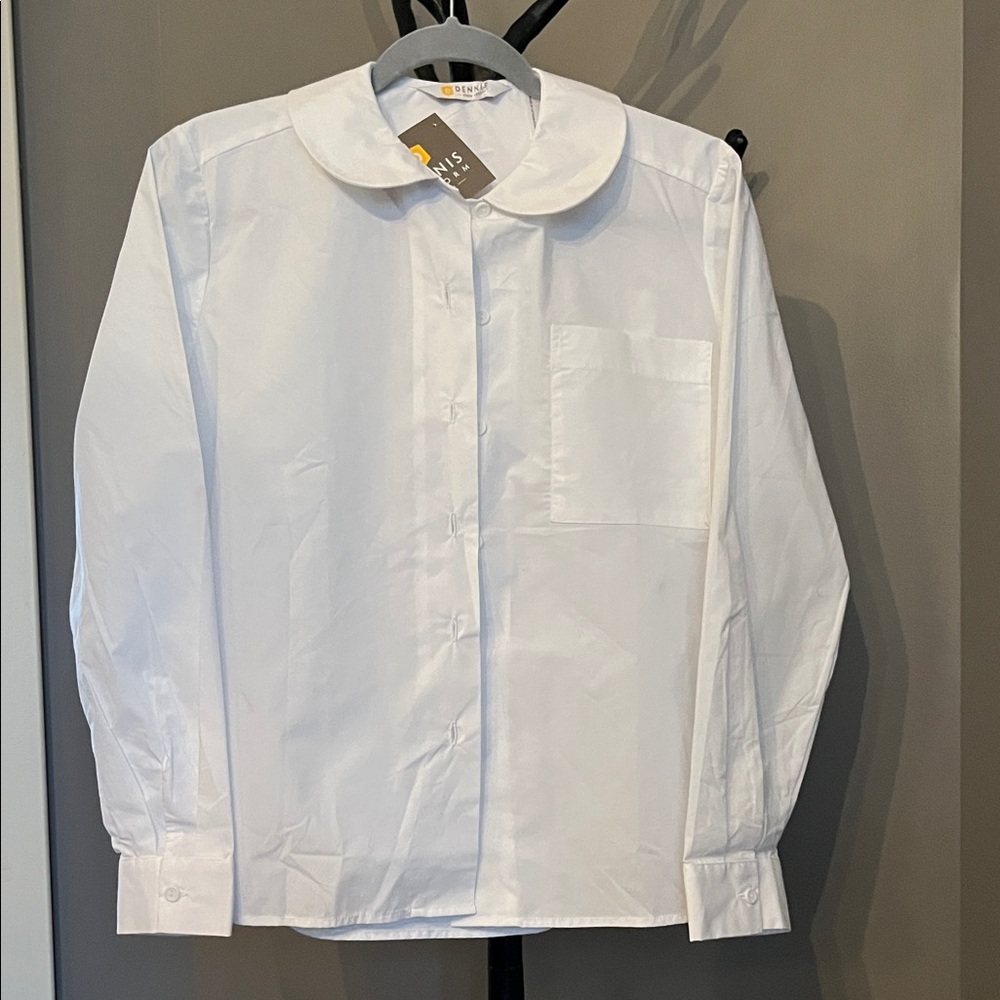 Elegant White DENNIS Women's Blouse
